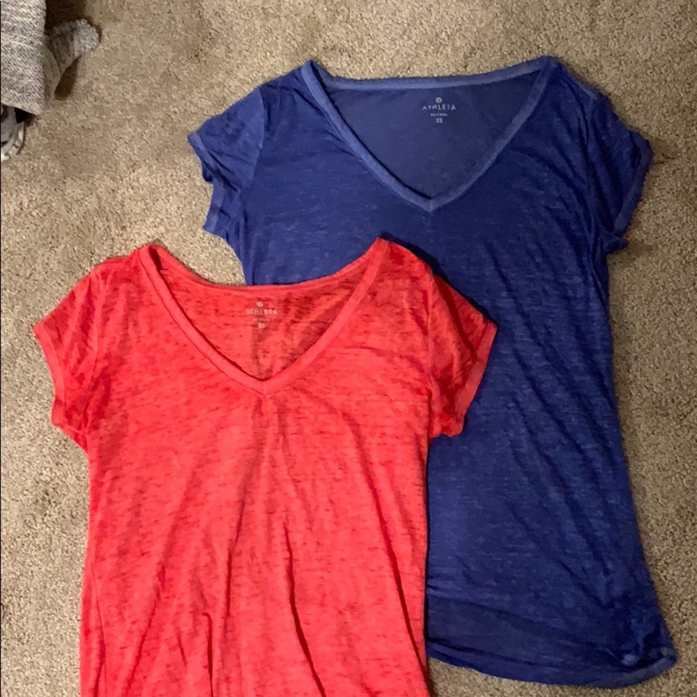 2 Athleta V necks